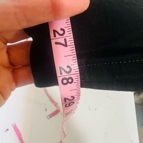 Old Navy Rockstar Super Skinny High Rise Secret Slim Pockets Black Jeans Sz 10 - Picture 2 of 7